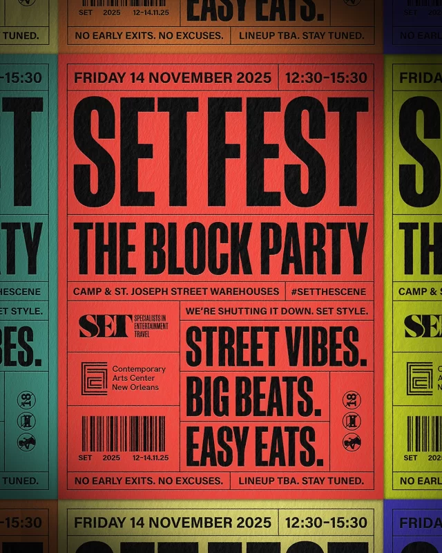 SET Fest is back for ‘25 – like never before. This year, we’re flipping the script with a full-on block party. ￼📣

Lineup TBA. Streets, beats, eats – and a block party takeover you won’t want to miss. Stay tuned + save the date.