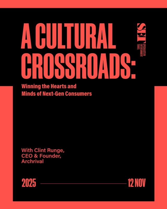 🎤 Session Spotlight: Clint Runge at SET Open House

A CULTURAL CROSSROADS: Winning The Hearts and Minds of Next-Gen Consumers

Clint Runge has spent his career at the intersection of youth culture, marketing, and brand strategy – building, advising, and guiding brands that define the next generation as the founder of Archrival. He’ll take to the stage at SET Open House to explore how brands can stay one step ahead of the next generation...

Heading to SET next week? You’ll discover:

🎯 What makes ‘Generation Unique’ tick – and how to master their ‘operating system’
💡 How to really win current and future consumers’ hearts and minds – from loyalty to money, innovation to tech – and how to harness each of them in your biz
🌐 The driving decision-making forces you need to build better communities, relationships and implement effective marketing.
See how understanding culture isn’t just marketing – it’s strategy, connection, and opportunity.

See you on SET.

#SET2025 #SETOpenHouse #EntertainmentTravel